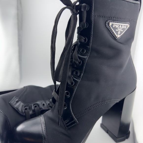 Prada triangle-logo 110mm boots - Picture 6 of 16